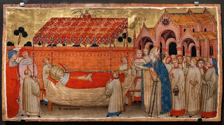 St. Sylvesters död (tempera på panel)