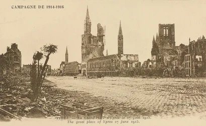 The Grand Place, Ypres, 27 juni 1915