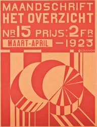 Omslag till numret av mars-april 1923 av tidskriften "Het Overzicht", 1923