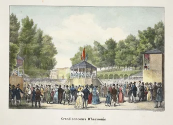 Grand Concours Dharmonie, ca 1895 (fotokrom)