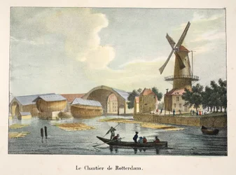 Rotterdam-varvet, ca 1895 (fotokrom)