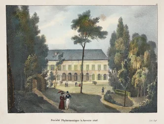 Fylharmoniska sällskapet i Antwerpen 1826, ca 1895 (fotokrom)