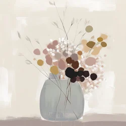 En diskret blomsterarrangemang