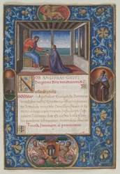 Blad från en kommission: Markus som ger Venedigs nycklar till Francesco de Priuli, ca. 1523-1524.