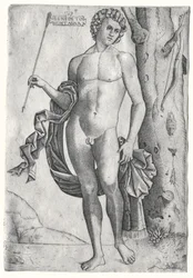Man med en pil, ca. 1515.
