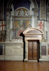 Saint Zanobius, Saint Lawrence och Saint Stephen (Hall of Lilies) (fresk