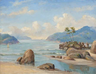 Benedito Calixto - Canto de praia (Baixada santista), SP, 1924