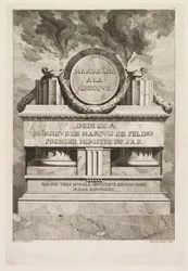 Grekisk maskerad: Dedikationssida, 1771.