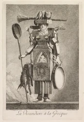 Masquerade à la Grecque: La Vivandière à la Grecque Plate 2, 1771.