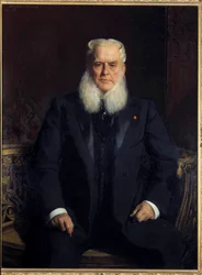 Porträtt av Alfred Chauchard (1821-1909), grundare av Louvre-varuhusen, samlare och donator till Musées Nationaux. 1896. Mått: 1,3 x 0,96 m. Paris, Musée d
