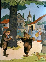 Björnförevisaren, illustration ur 