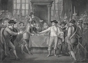 Oliver Cromwell upplöser det långa parlamentet