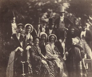 Bröllopsgrupp, c. 1852 eller 1853.