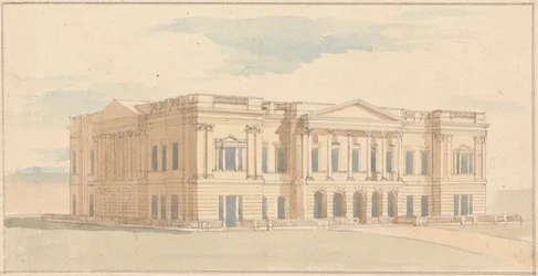 York House, London: Perspektivvy av västfronten