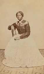 Carte-de-visit-porträtt av Harriet Tubman, 1868-1869.