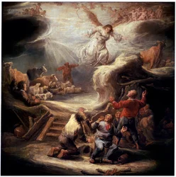 Bebådelsen till herdarna, 1600-talet.