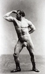 Den tyske kroppsbyggaren Eugen Sandow