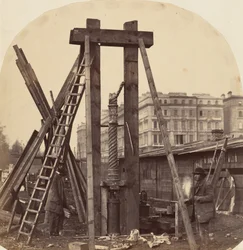 Byggandet av den internationella utställningen 1862 i South Kensington, 1862