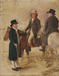 Three Worthies of the Turf at Newmarket, c.1804: John Hilton, Judge of the Canvas)