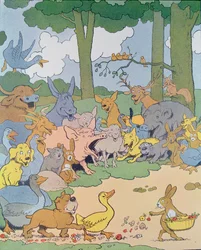 Illustration till albumet "Gedeon, tjuvarnas ledare"