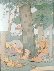 Illustration till albumet "Gedeon, tjuvarnas ledare"