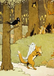 Renard och ålarna, illustration från 
