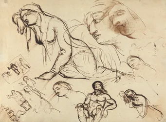 Figurstudier av Jungfru Maria