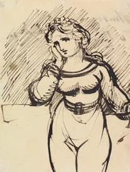 Figurstudie av en kvinna