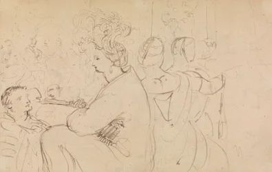 Studie av sittande figurer