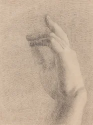 Studie av en hand [recto]