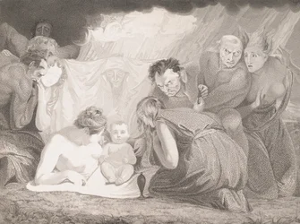 Spädbarn Shakespeare deltog av naturen och passionerna, 1799.