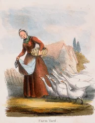 Gårdsgård, c1845
