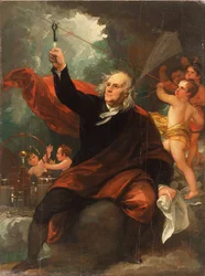 Benjamin Franklin Dra elektricitet från himlen