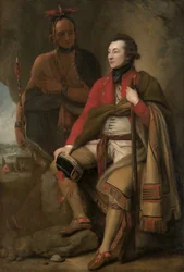 Överste Guy Johnson och Karonghyontye (kapten David Hill)