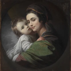 Elizabeth Shewell West och hennes son, Raphael