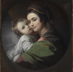 Elizabeth Shewell West and Her Son, Raphael, ca 1770 (olja på duk)