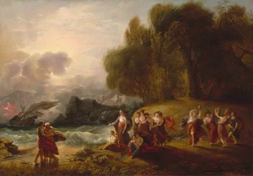 Telemachus och Calypso, ca. 1809.
