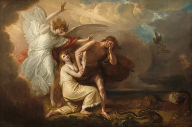 Fördrivningen av Adam och Eva ur paradiset, 1791