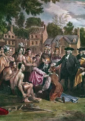 William Penn, engelsk kväkerkolonist, behandlade med nordamerikaner, 1682 1771-1772