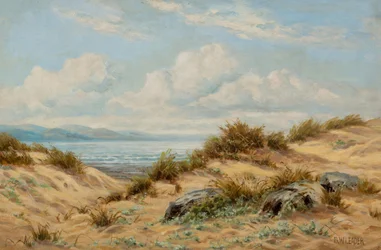 Sanddyner på Conwy (olja på duk)