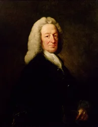 Porträtt av domare Richard Wilson (olja på duk)