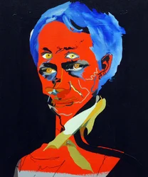 50 stora författare i historien : Charles Baudelaire, 2015 (olja och akryl på duk)