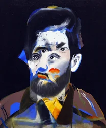 50 stora författare i historien : Émile Zola, 2015 (olja och akryl på duk)