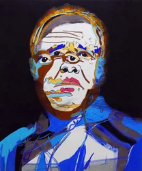 50 stora författare i historien : Jean Genet, 2015 (olja och akryl på duk)