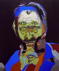 50 stora författare i historien : Victor Hugo, 2015 (olja och akryl på duk)