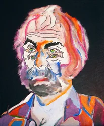 50 stora författare i historien : Walt Whitman, 2015 (olja och akryl på duk)
