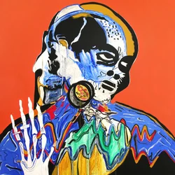 Surportrait: Danse macabre, Pickenheim, 2005 (olja på duk)