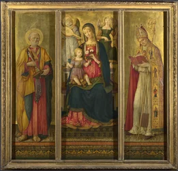 Jungfru och barn med de heliga Peter och Nicholas, 1479
