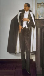 Maharaja Yeshwant Rao Holkar II av Indore i väster ...