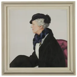 Porträtt av Lady Mendl (1865-1950), född Ella de Wolfe, kallad "Elsie" (olja på duk)